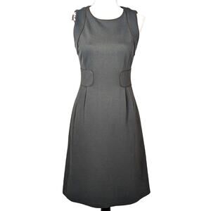 Y2K Worth Sleeveless Sheath Dress Dark Green and Brown Size 4